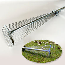 115-152 CM Rake for Gardening, Stainless Steel Telescopic Garden Rack for Quick Clean Up