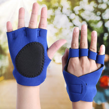 Palm Support Gloves Half Finger Gym Exercise Training Gloves Outdoor (1 Pair / / With Card Packing)