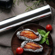 Aluminum foil roll, heavy duty and non-stick, ideal for grilling