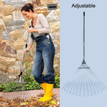 115-152 CM Rake for Gardening, Stainless Steel Telescopic Garden Rack for Quick Clean Up