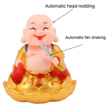 Solar Power Moving Buddha Car Ornament (1 Pc)