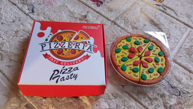 3D Pizza Slices Kids Favourite Food Eraser, Pizza 7 slice eraser for kids