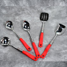 5-piece stainless steel serving spoon set