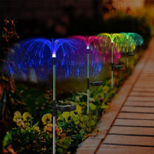 2pcs Garden Solar Outdoor Lights Decorative , 7 Colors Changing RGB Light Waterproof Flower