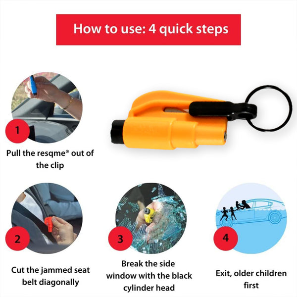 8761 2 In 1 Emergency Safety Cutter With Key Chain Small Portable Handy Emergency Safely Glass Breaking  Seat Belt Cutting Keychain Tool