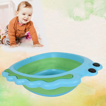 17513 Frog Shape Wash Basin Space Saving Multi Function Foldable for Baby