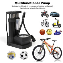 0533 Portable Mini Bike Pumpcycle Pump Foot Activated With Gauge Floor Bicycle Pump  Cycle Pump